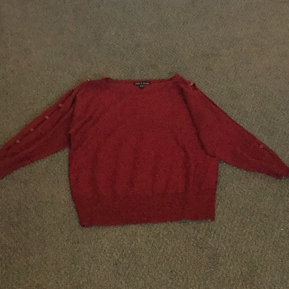Burgundy sweater